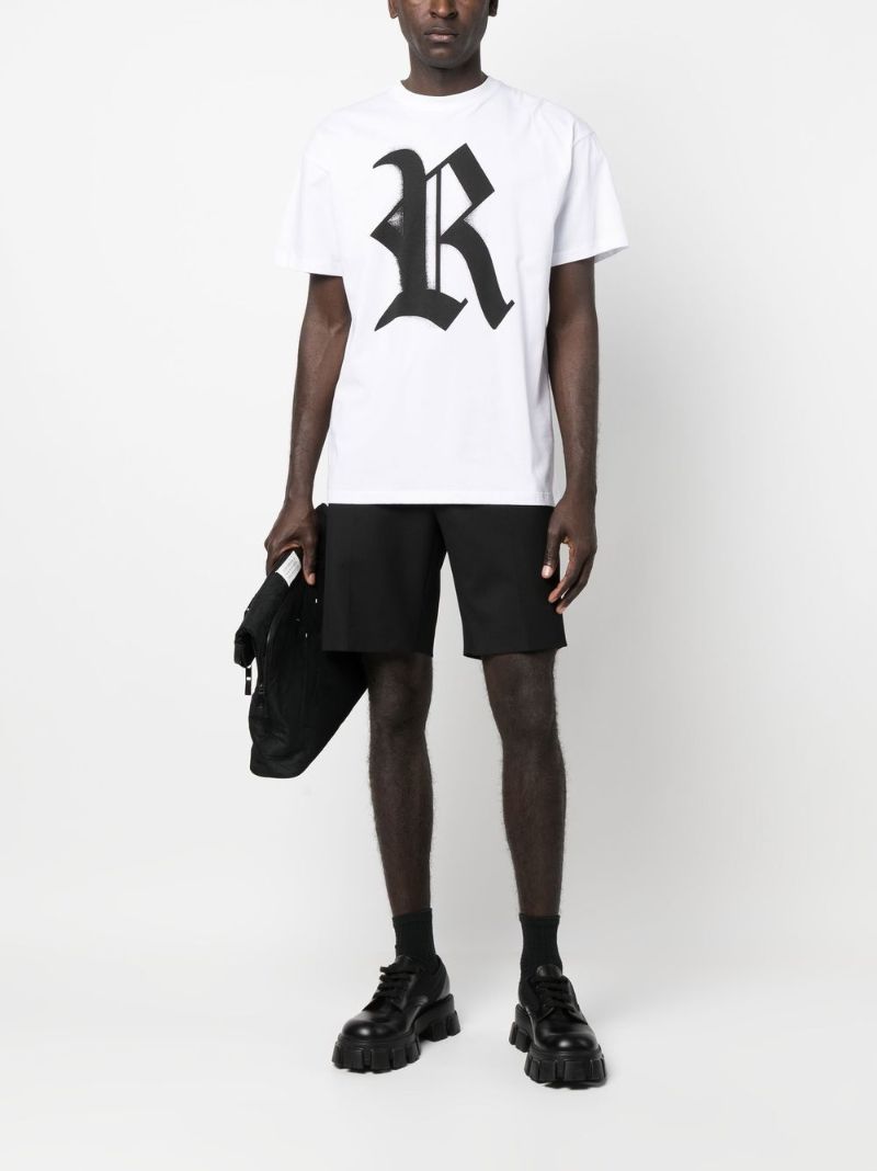 White Graffiti Logo Short Sleeve T-shirt