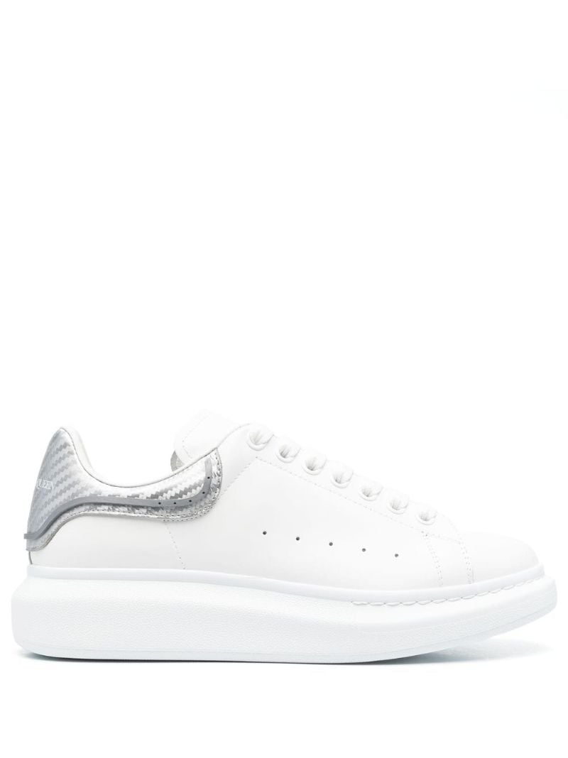 White and Silver Oversized Sneakers