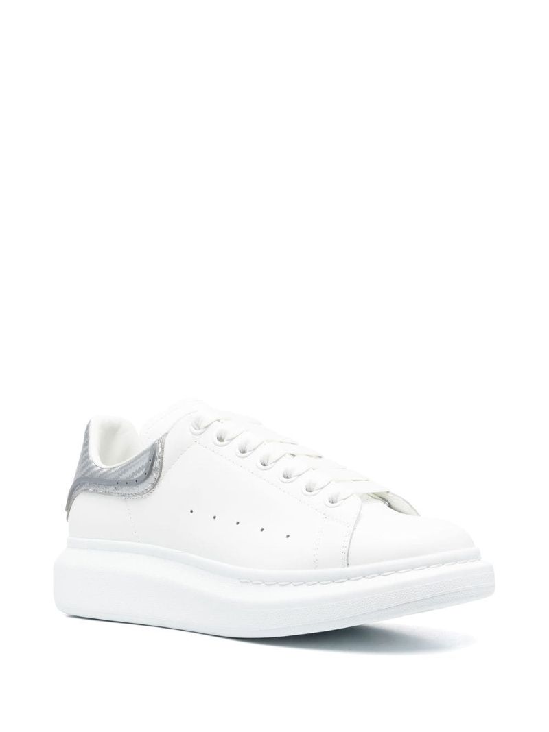 White and Silver Oversized Sneakers