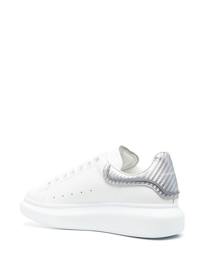 White and Silver Oversized Sneakers