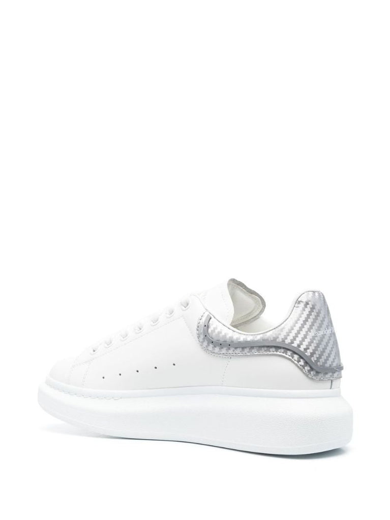 White and Silver Oversized Sneakers