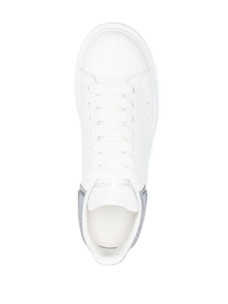 White and Silver Oversized Sneakers