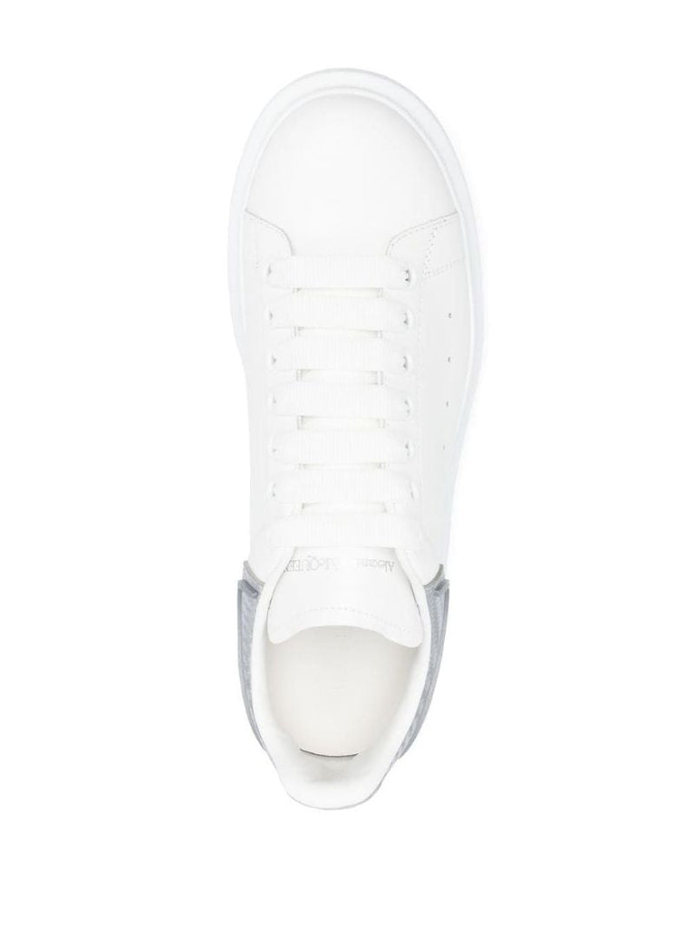 White and Silver Oversized Sneakers