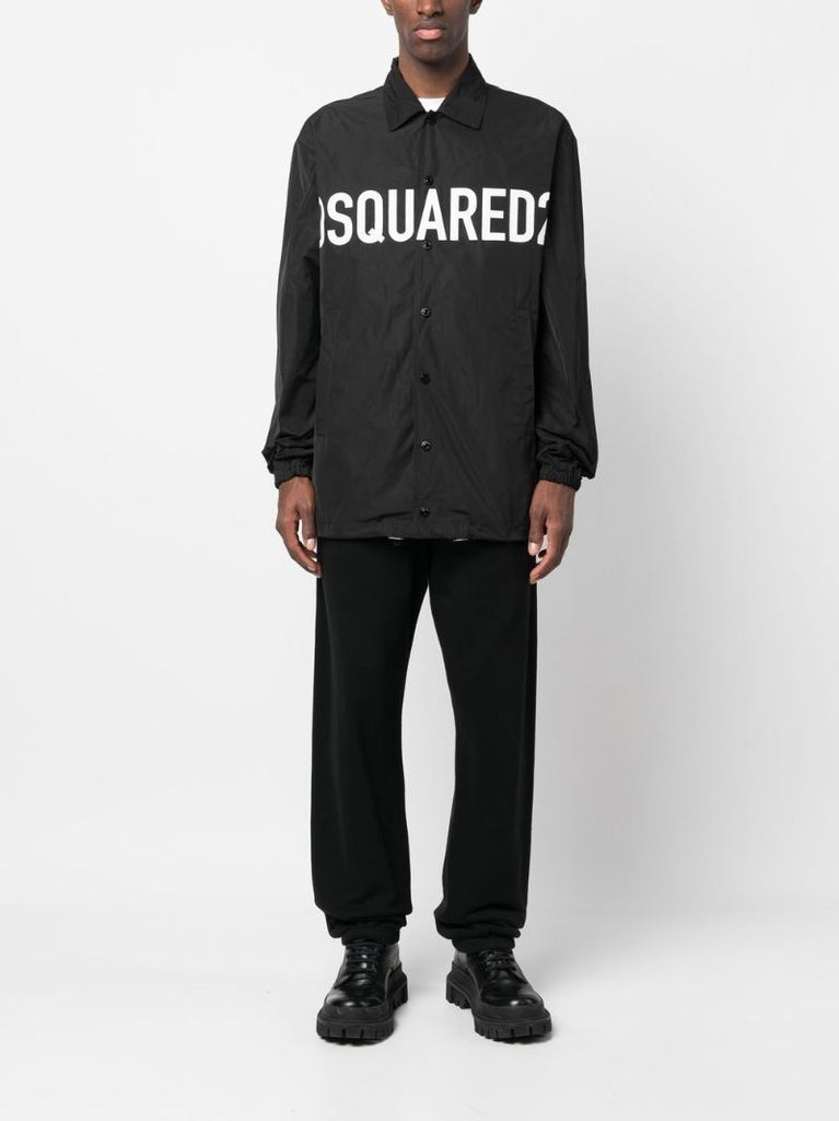 Black Logo Print Shirt