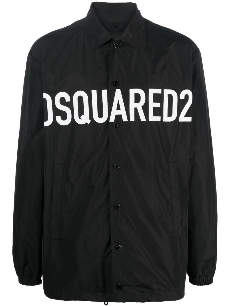 Black Logo Print Shirt