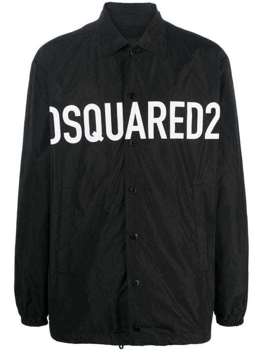 Black Logo Print Shirt