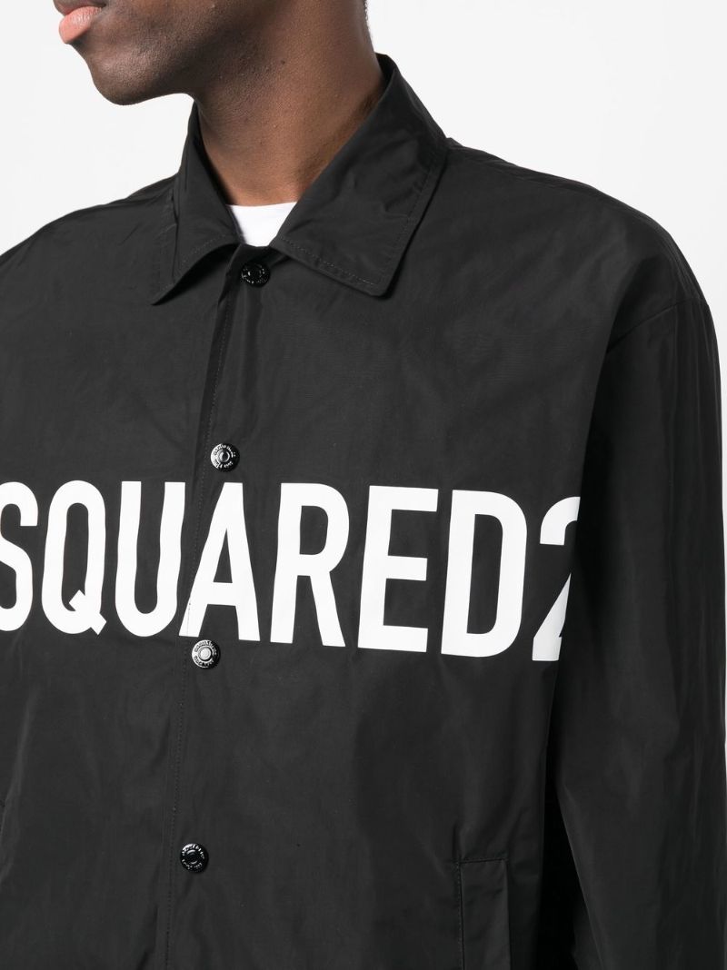 Black Logo Print Shirt