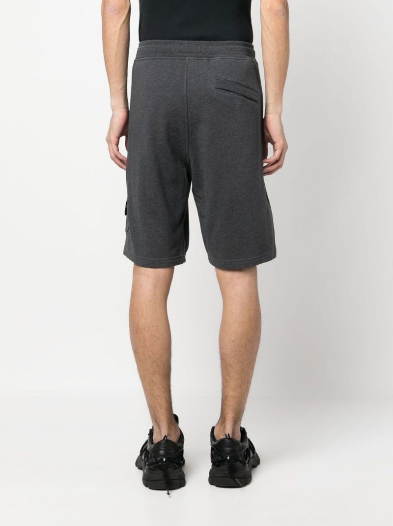 Grey Cotton Track Shorts