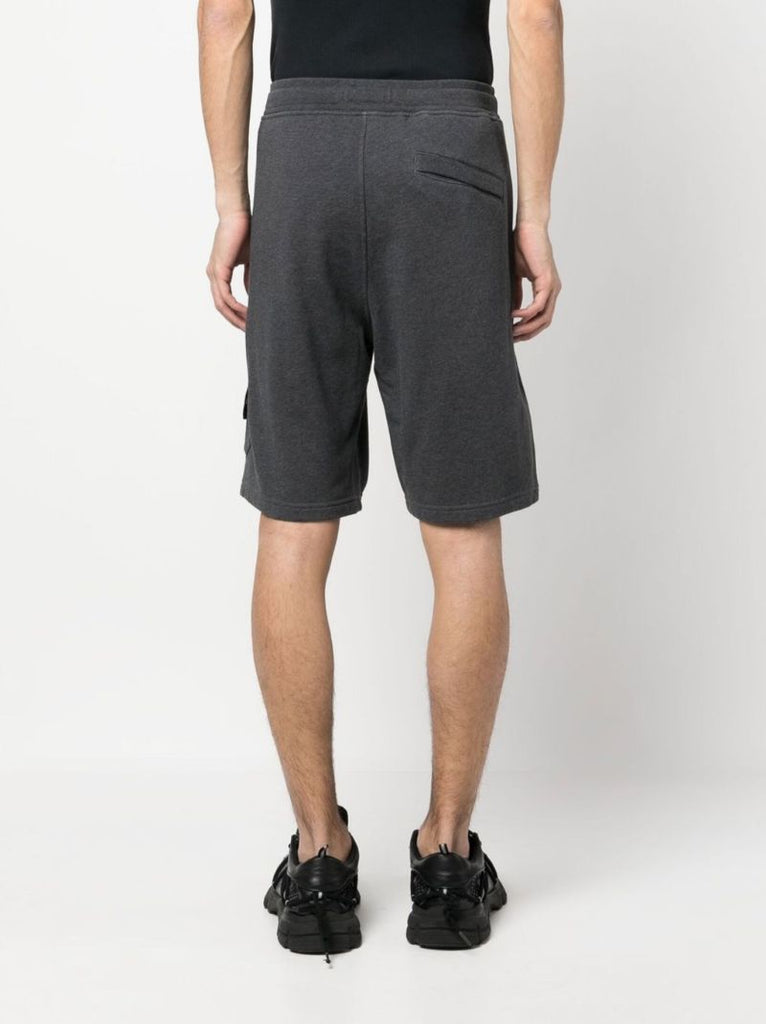 Grey Cotton Track Shorts