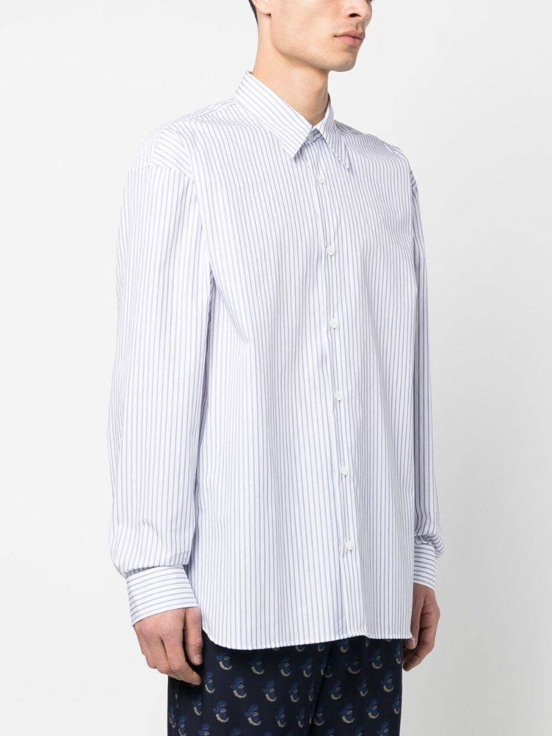 Blue Striped Buttoned Shirt