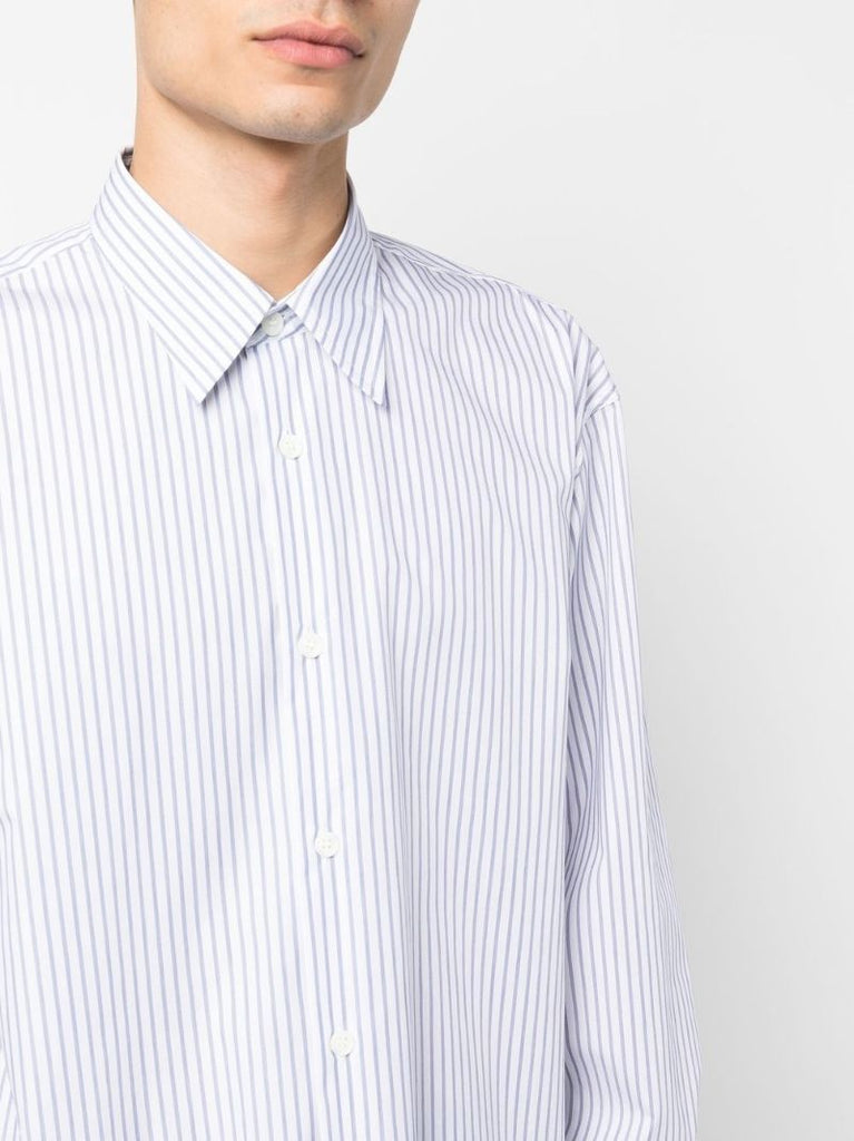 Blue Striped Buttoned Shirt