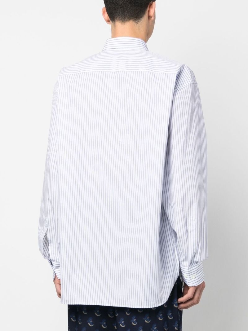 Blue Striped Buttoned Shirt