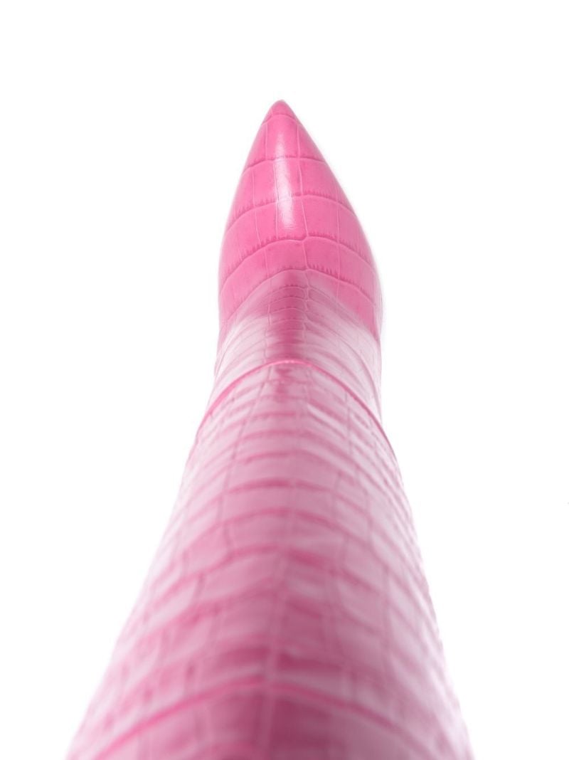 Pink Coco 100 Knee-high Leather Boots