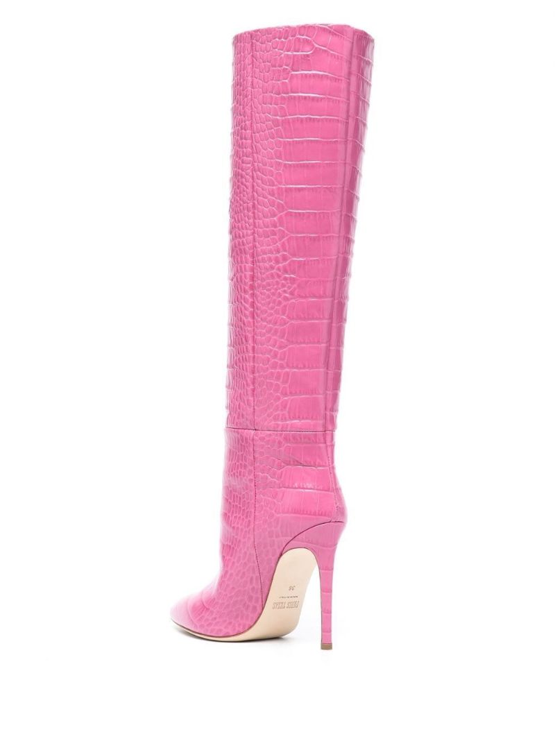 Pink Coco 100 Knee-high Leather Boots