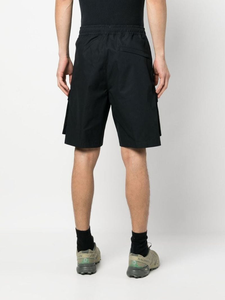 Black Knee-length Cargo Shorts