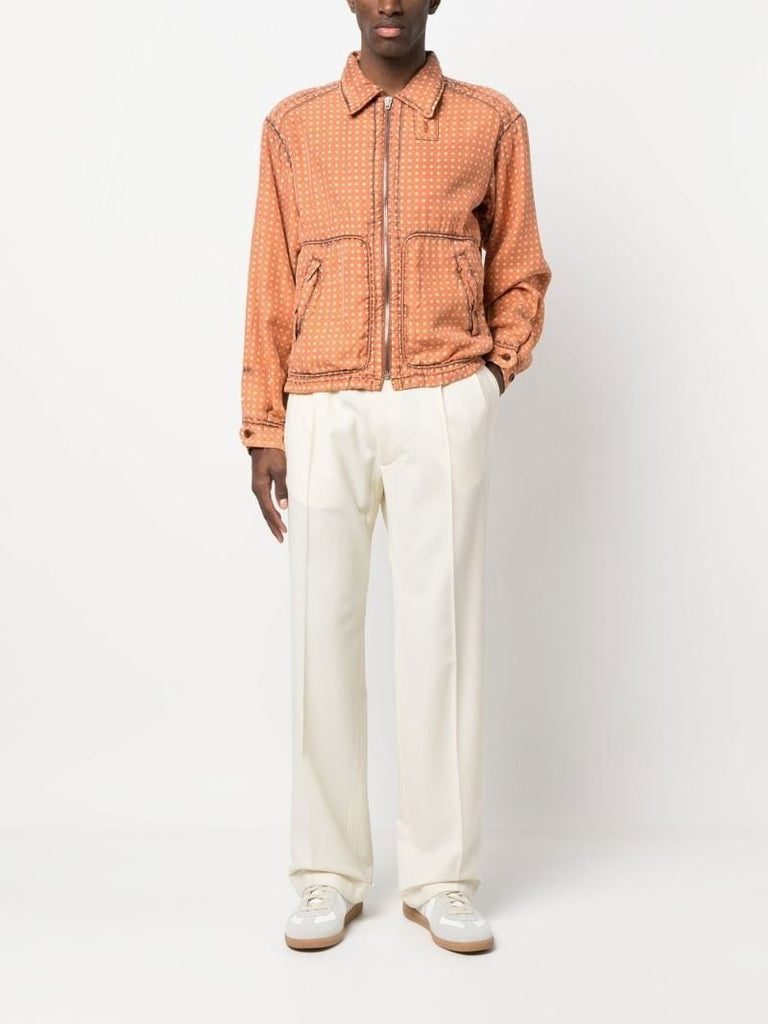 Orange Zip-up Jacket