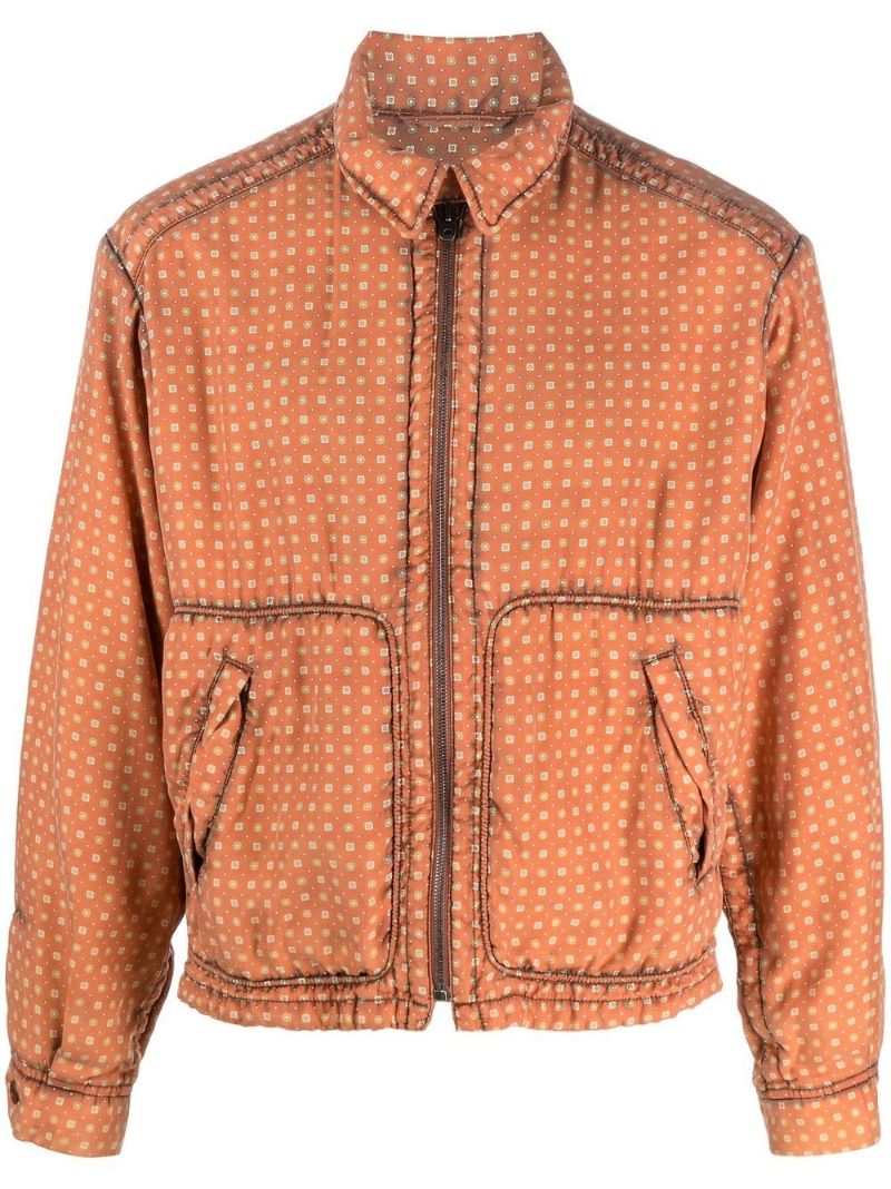 Orange Zip-up Jacket