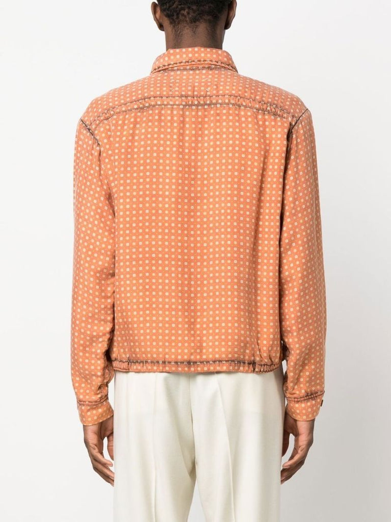 Orange Zip-up Jacket