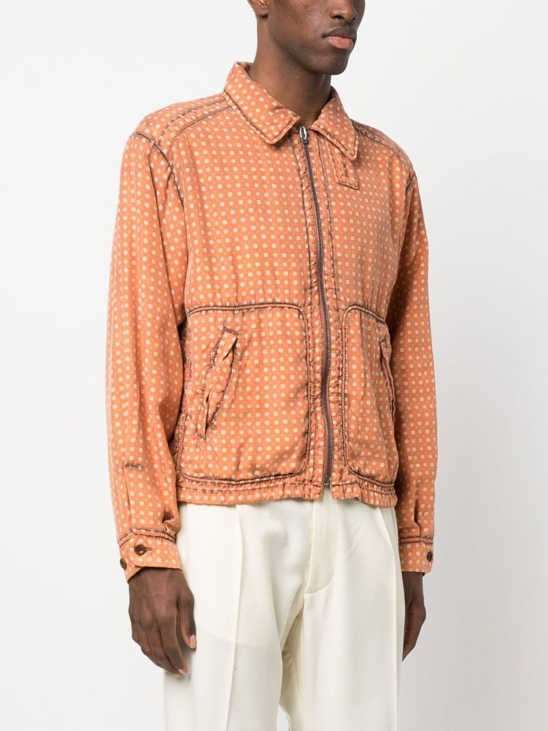 Orange Zip-up Jacket