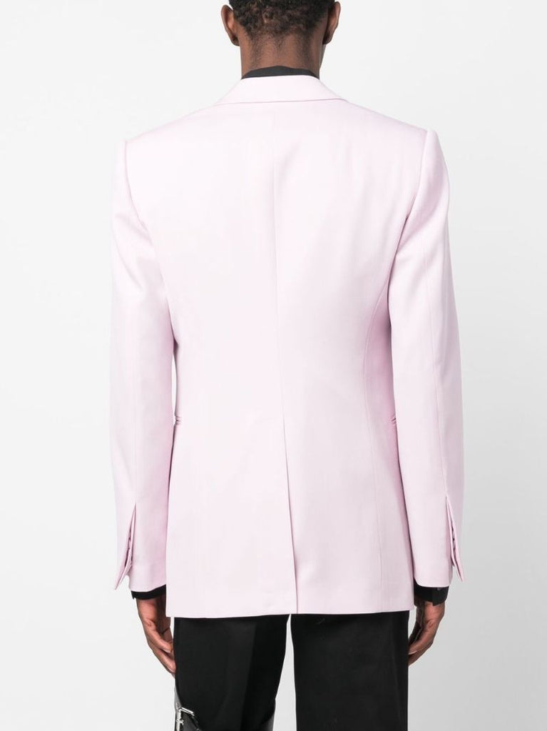 Purple Peak Lapels Wool Blazer