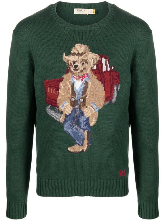 Green Polo Bear Sweater