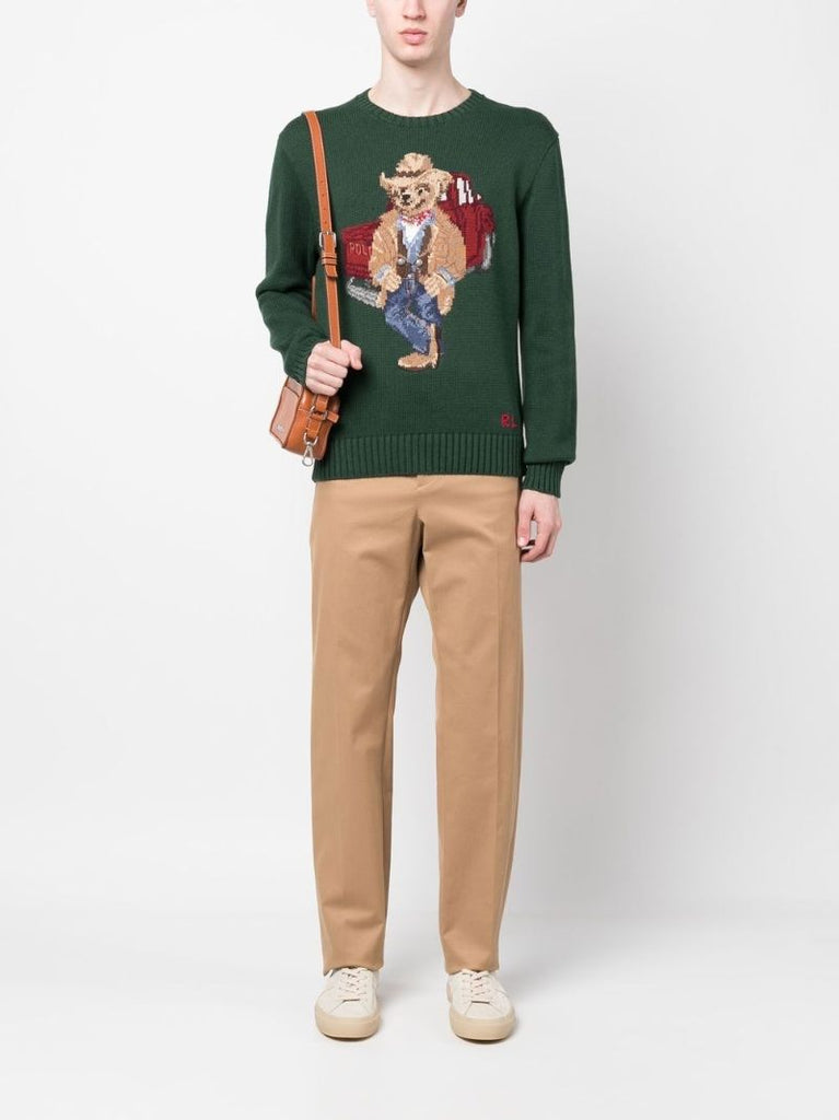 Green Polo Bear Sweater