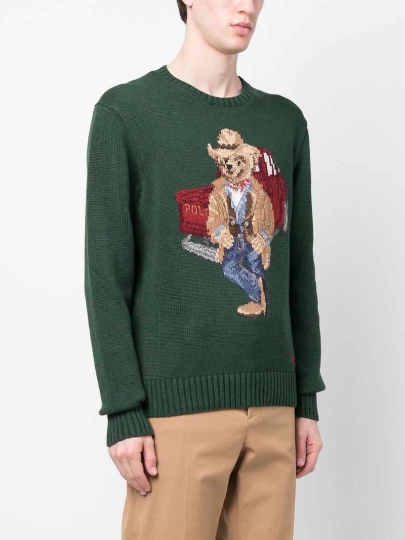 Green Polo Bear Sweater