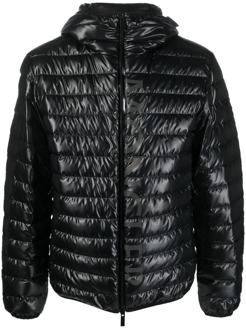 Black Lauzet Logo-print Padded Jacket