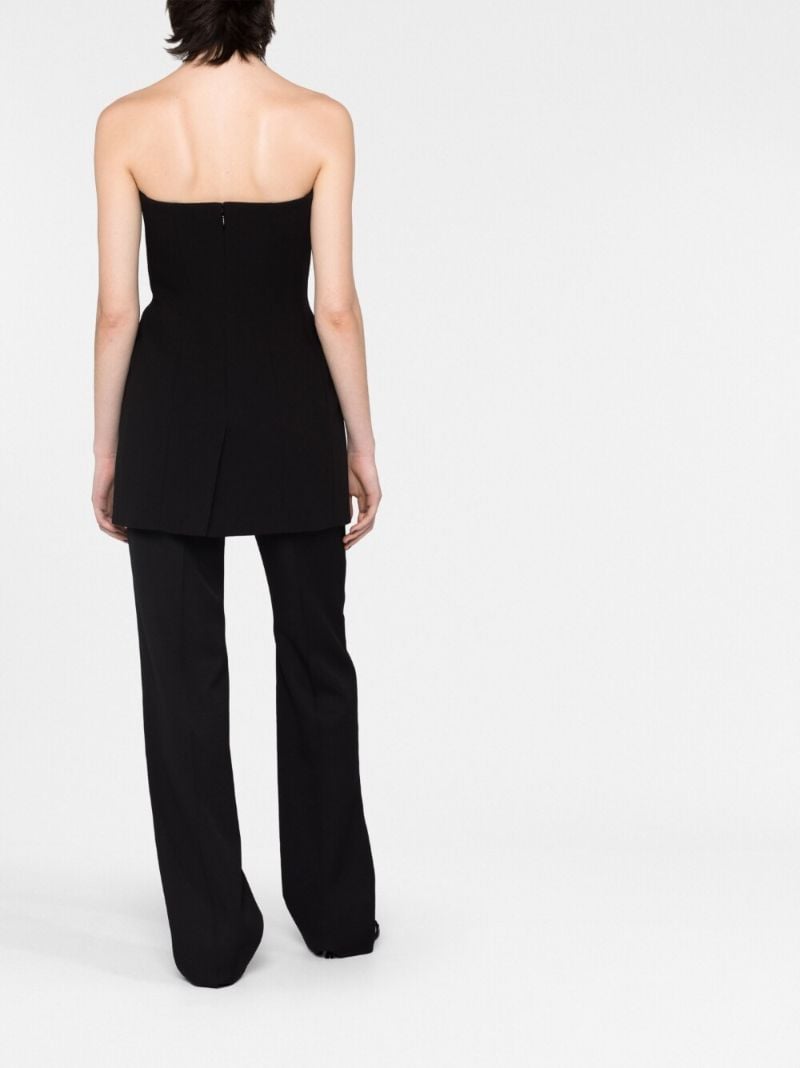 Black Circle Detail Bandeau Top