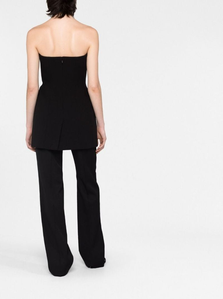 Black Circle Detail Bandeau Top