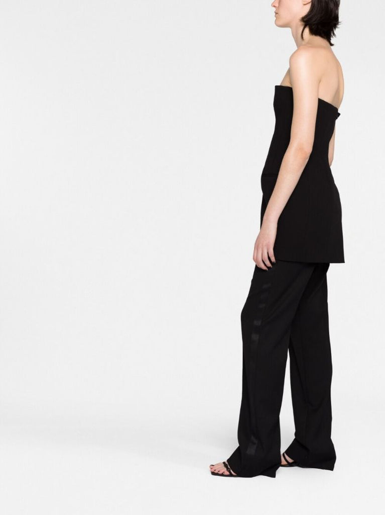 Black Circle Detail Bandeau Top