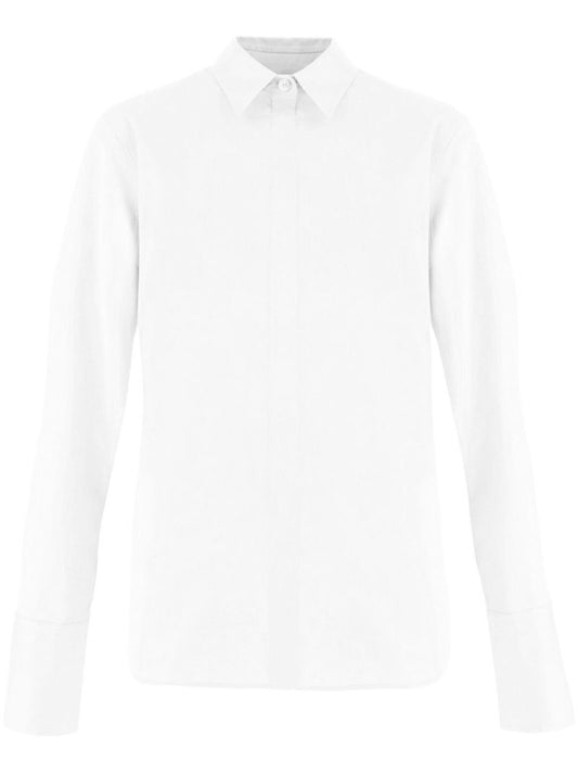 White Long Sleeved Cotton Shirt