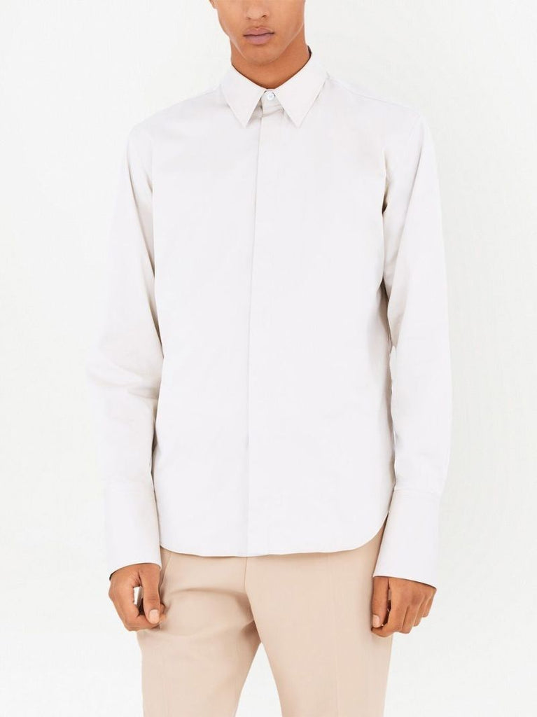 White Long Sleeved Cotton Shirt
