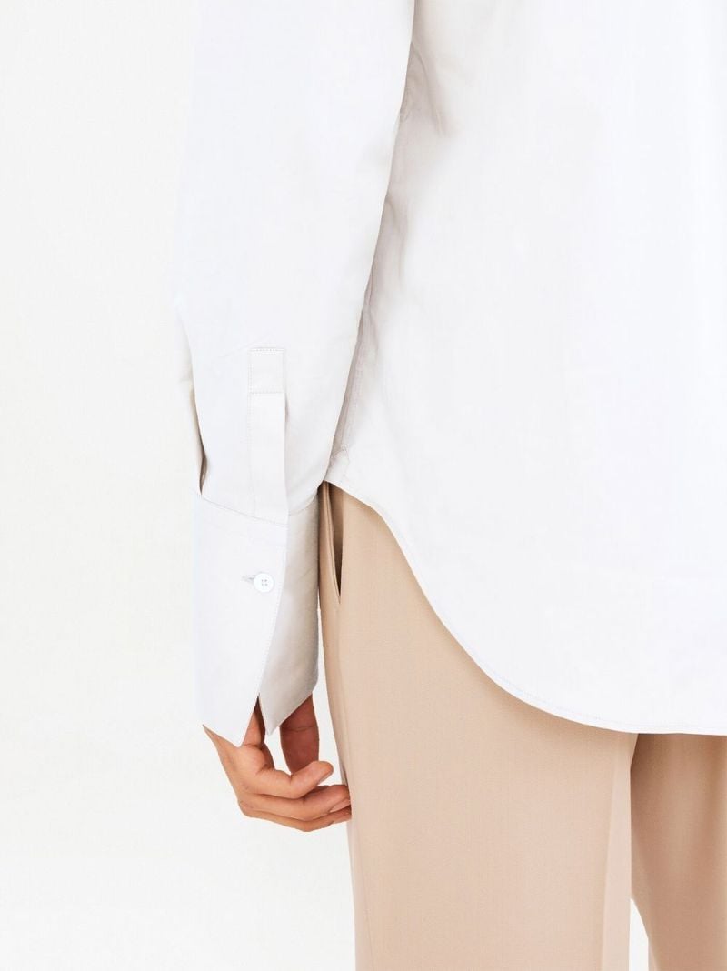 White Long Sleeved Cotton Shirt