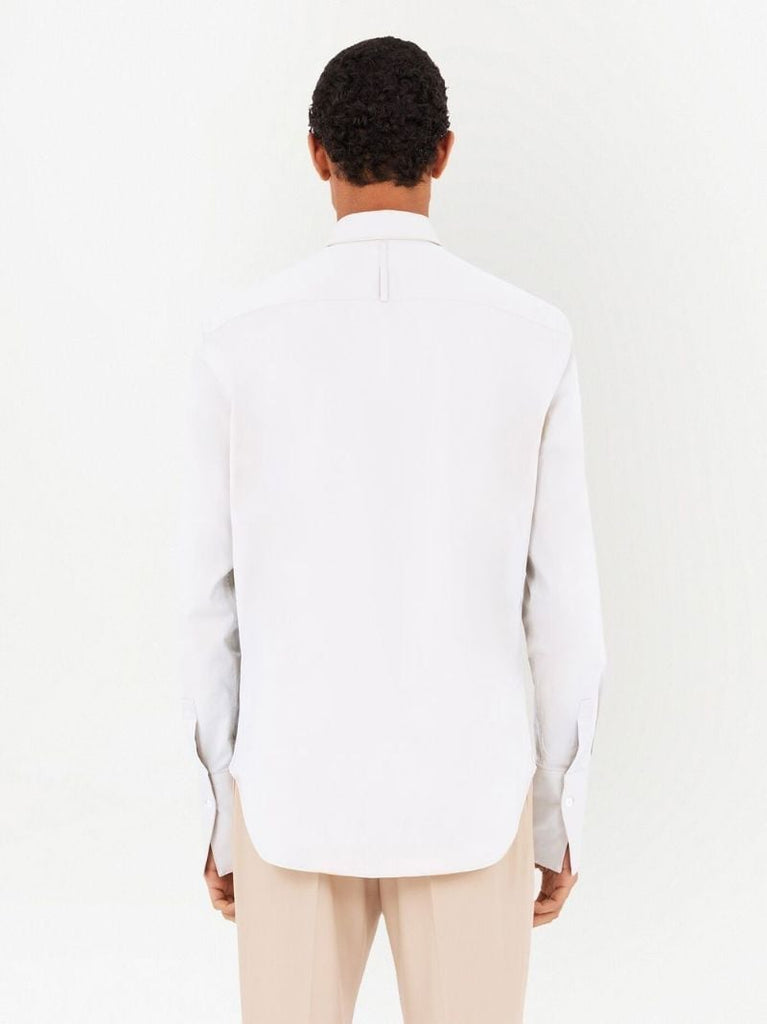 White Long Sleeved Cotton Shirt
