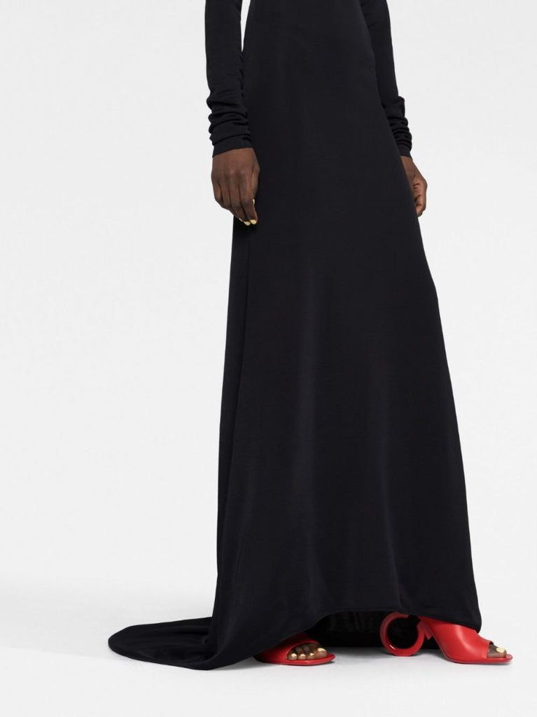 Black One-shoulder Maxi Dress