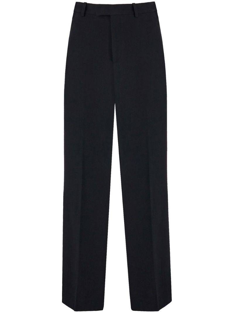Black Tailored Wool Trousers