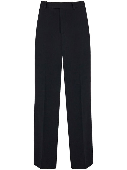 Black Tailored Wool Trousers