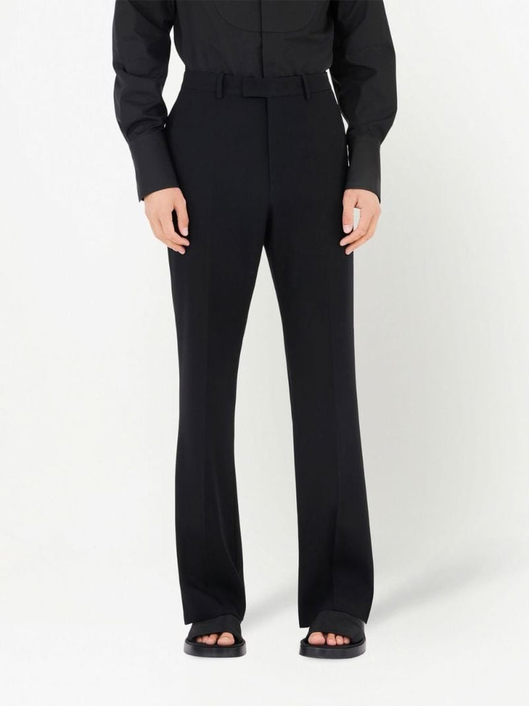 Black Tailored Wool Trousers