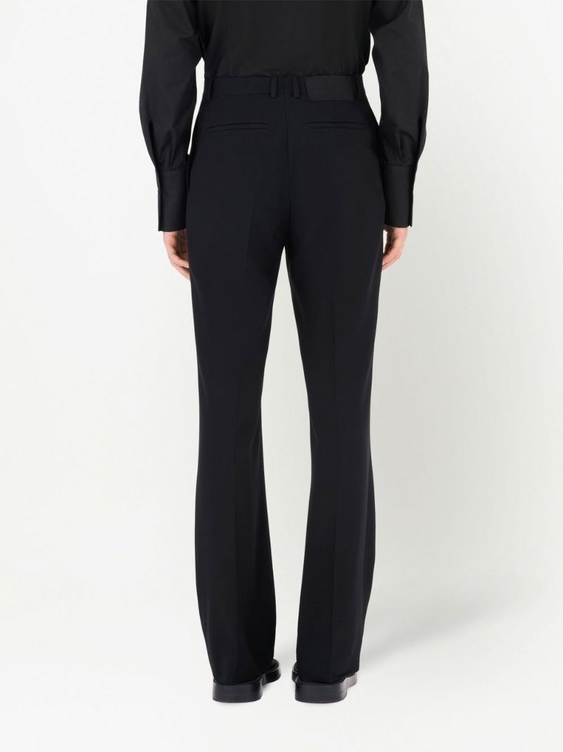 Black Tailored Wool Trousers