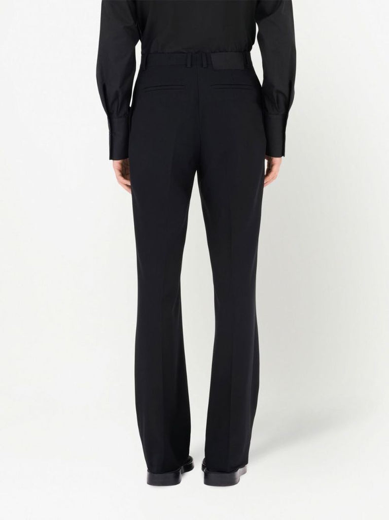 Black Tailored Wool Trousers