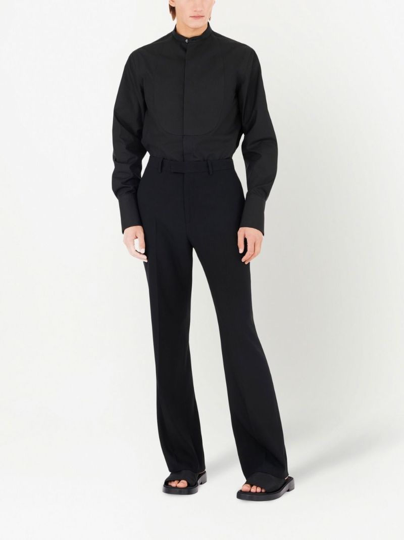 Black Tailored Wool Trousers