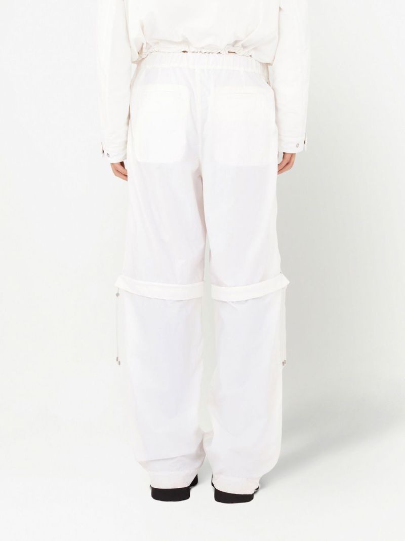White Straight-leg Cargo Trousers