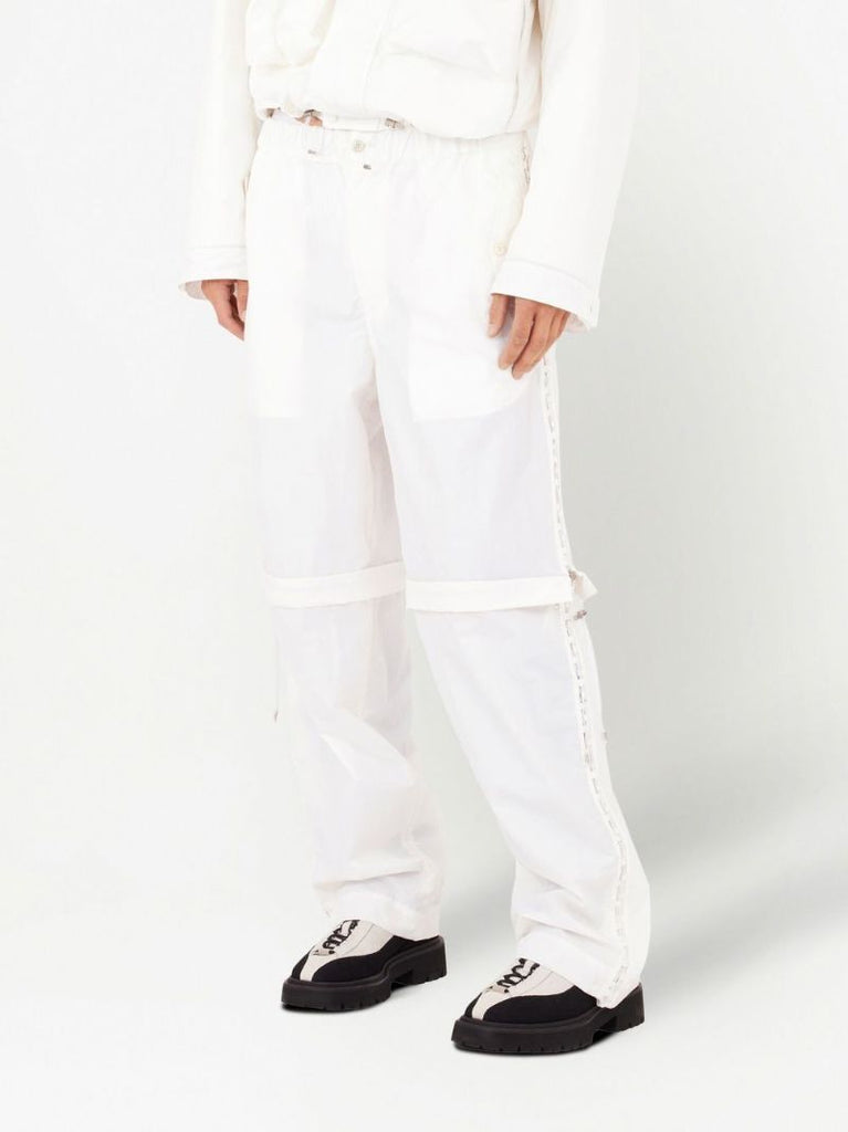 White Straight-leg Cargo Trousers