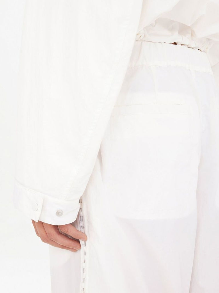 White Straight-leg Cargo Trousers
