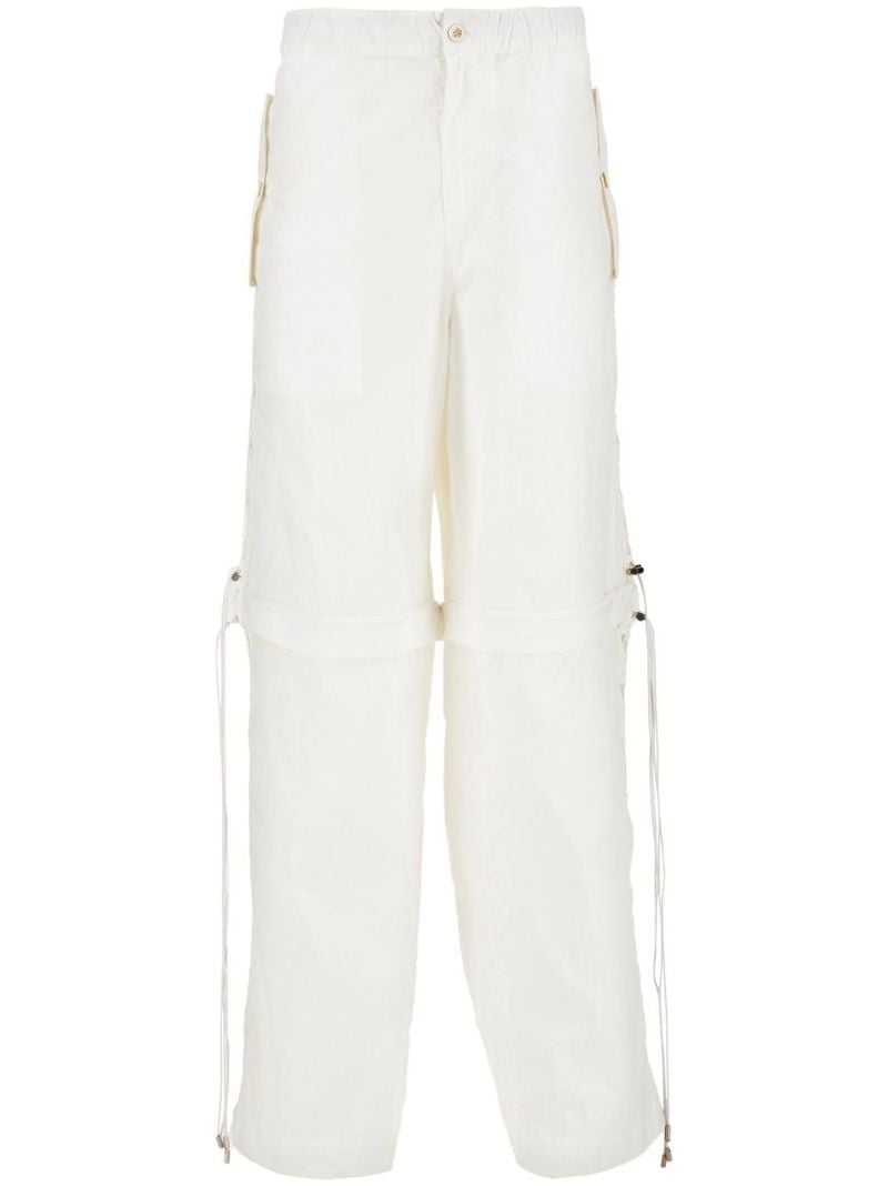 White Straight-leg Cargo Trousers