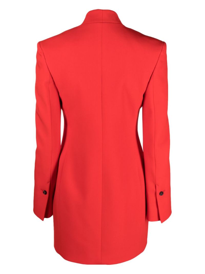 Red Single-breasted Blazer