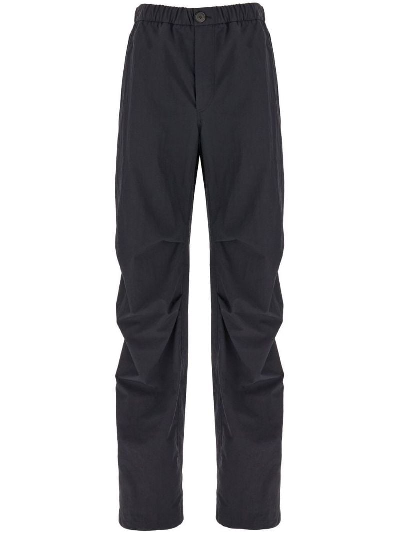 Black Straight-leg Cargo Trousers