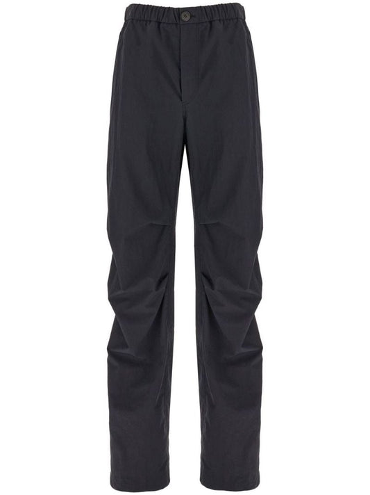 Black Straight-leg Cargo Trousers