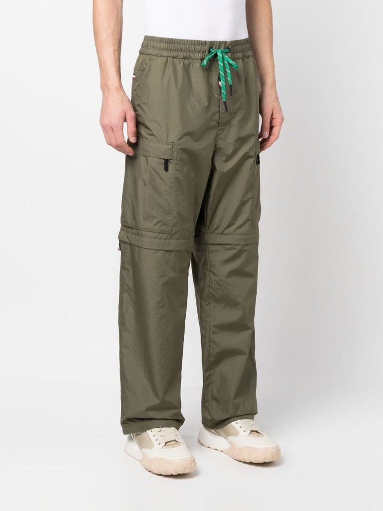 Green Cargo Drawstring Trousers